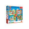 Trefl Puzzle 4v1 Šťastný tím Paw Patrol/Tlapková Patrola v krabici 28x28x6cm Trefl Puzzle 4v1 Šťastný tím Paw Patrol/Tlapková Patrola v krabici 28x28x6cm