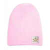 Baby Nellys Jarná/jesenná bavlnená čiapka dvojvrstvová sv. růžová Baby Nellys Jarná/jesenná bavlnená čiapka dvojvrstvová sv. růžová