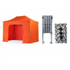 Nožnicový párty stan 2x4 m TENTino BIG HEXAGON EXTREME Farba opláštenia: 6A - ORANŽOVÁ Nožnicový párty stan 2x4 m TENTino BIG HEXAGON EXTREME Farba opláštenia: 6A - ORANŽOVÁ