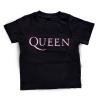Tričko Queen - Pink Logo, Dieťa,Čierna,5 – 6 rokov Tričko Queen - Pink Logo, Dieťa,Čierna,5 – 6 rokov