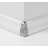 Prvky k lište SL 4, typ 2, Striebro Roh vonkajší 2 ks/bal Prvky k lište SL 4, typ 2, Striebro Roh vonkajší 2 ks/bal