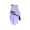 Rukavice SUPERTECH MX, ALPINESTARS (levandulová/fialová/žlutá, vel. S) Rukavice SUPERTECH MX, ALPINESTARS (levandulová/fialová/žlutá, vel. S)