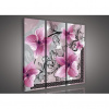 Obraz na plátne viacdielny - OB3248 - Ružové kvety ružovo sivý 90cm x 80cm - S6 Obraz na plátne viacdielny - OB3248 - Ružové kvety ružovo sivý 90cm x 80cm - S6