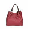 Kožená kabelka 684 Made in Italy tmavočervená Kožená kabelka 684 Made in Italy tmavočervená