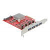 DeLock 90481 PCI Express x4 Card to 4 x SuperSpeed USB 10 Gbps (USB 3.2 Gen 2) DeLock 90481 PCI Express x4 Card to 4 x SuperSpeed USB 10 Gbps (USB 3.2 Gen 2)