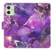 iSaprio Flip Purple Marble pro Motorola Moto G54 5G / G54 5G Power Edition purmarb-FLP2-MoG54 iSaprio Flip Purple Marble pro Motorola Moto G54 5G / G54 5G Power Edition purmarb-FLP2-MoG54