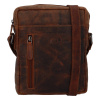 Pánska kožená crossbody taška hnedá - Greenwood Levron hnedá Pánska kožená crossbody taška hnedá - Greenwood Levron hnedá