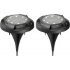 Lampa Solar Strend Pro Crater, 11x14 cm, 12 SMD LED, AA, 2 ks Lampa Solar Strend Pro Crater, 11x14 cm, 12 SMD LED, AA, 2 ks