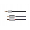 Kábel Kruger&matz KM1218 minijack (3,5 mm) - 2x RCA (cinch) 1 m Kábel Kruger&matz KM1218 minijack (3,5 mm) - 2x RCA (cinch) 1 m