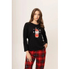 Dámske pyžamo 165/040 čierna s tučniakom - Karol 3XL Dámske pyžamo 165/040 čierna s tučniakom - Karol 3XL