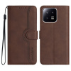Peňaženkové kožené puzdro SKIN FEEL na Xiaomi 13 – Hnedá Peňaženkové kožené puzdro SKIN FEEL na Xiaomi 13 – Hnedá