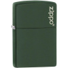 ZIPPO Zapaľovač GREEN MATTE LOGO (26093) ZIPPO Zapaľovač GREEN MATTE LOGO (26093)