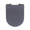 Wenko | WENKO 23828100-WC sedadlo SEDILO 45,2x36,2 cm sivá/strieborná | WE0663 Wenko | WENKO 23828100-WC sedadlo SEDILO 45,2x36,2 cm sivá/strieborná | WE0663