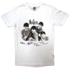 The Beatles Mop Tops & Signatures White L Tričko The Beatles Mop Tops & Signatures White L Tričko