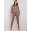 Hnedá dámska tepláková súprava RV-KMPL-7333.02-brown L/XL Hnedá dámska tepláková súprava RV-KMPL-7333.02-brown L/XL