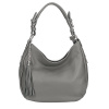 Kožená kabelka na rameno 210 tmavošedá Made in Italy Kožená kabelka na rameno 210 tmavošedá Made in Italy