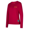 LA SPORTIVA Climbing on the Moon Sweatshirt W, Fucsia/Giallo - L LA SPORTIVA Climbing on the Moon Sweatshirt W, Fucsia/Giallo - L