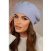 Kamea Blankytne modrá elegantná dámska baretka na zimu Kamea Kiang, Veľkosť uni, Farba blankytná modrá Kamea Blankytne modrá elegantná dámska baretka na zimu Kamea Kiang, Veľkosť uni, Farba blankytná modrá