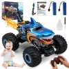 Diaľkovo Ovládané Auto Monster Truck, Žralok, s LED, Elektrické Hračkárske Diaľkovo Ovládané Auto Monster Truck, Žralok, s LED, Elektrické Hračkárske