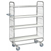 Policový vozík typ KM, zinkovaný, 4 police, DxŠxV 815x470x1590 mm, 4 kolieska Policový vozík typ KM, zinkovaný, 4 police, DxŠxV 815x470x1590 mm, 4 kolieska