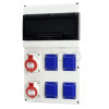 SCAME Zásuvková rozvodnica DOMINO, 1x16A+1x32A/400V/5P + 4x230V, istená s prúdovým chráničom, IP54 SCAME Zásuvková rozvodnica DOMINO, 1x16A+1x32A/400V/5P + 4x230V, istená s prúdovým chráničom, IP54