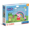 CLEMENTONI Obrázkové kocky Prasiatko Peppa, 12 kociek 41195 CLEMENTONI Obrázkové kocky Prasiatko Peppa, 12 kociek 41195