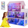 Drevený domček pre bábiky Podlahy Mebelki Eko LED (Drevený domček pre bábiky Podlahy Mebelki Eko LED)