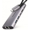AXAGON HMC-6G2L, rozbočovač USB 10 Gb/s, 2x USB-A, 1x USB-C, HDMI 4k/60, RJ-45, PD 100W, kábel USB-C 15 cm AXAGON HMC-6G2L, rozbočovač USB 10 Gb/s, 2x USB-A, 1x USB-C, HDMI 4k/60, RJ-45, PD 100W, kábel USB-C 15 cm