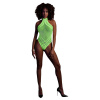 Ouch! - erotické body s popruhmi - fosforeskujúce - neon zelené Ouch! - erotické body s popruhmi - fosforeskujúce - neon zelené