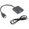LANBERG AD-0017-BK adapter HDMI-A(M)->VGA(F) with audio cable LANBERG AD-0017-BK adapter HDMI-A(M)->VGA(F) with audio cable
