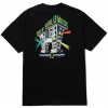pánske tričko HUF CLUB HOUSE TEE Black XL pánske tričko HUF CLUB HOUSE TEE Black XL