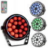 DISKOTÉKOVÝ REFLEKTOR PROJEKTOR KOLOROFÓN PAR LED DMX 18x10W RGBW + DIAĽKOVÉ OVLÁDANIE DISKOTÉKOVÝ REFLEKTOR PROJEKTOR KOLOROFÓN PAR LED DMX 18x10W RGBW + DIAĽKOVÉ OVLÁDANIE