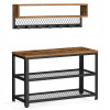 Skrinka na topánky so sedadlom Songmics 73 x 45 x 30 cm, rustikálny dub Skrinka na topánky so sedadlom Songmics 73 x 45 x 30 cm, rustikálny dub