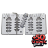 FORMA NA OLOVO KRMÍTKO 60,80G + 50 TRUBIČEK 3MM ZDARMA (Forma na olovo F-88) FORMA NA OLOVO KRMÍTKO 60,80G + 50 TRUBIČEK 3MM ZDARMA (Forma na olovo F-88)