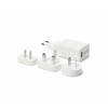 Tchibo - USB cestovný adaptér - farba: biela Tchibo - USB cestovný adaptér - farba: biela