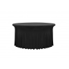 TENTino Elastický obrus SKIRTING na okrúhly stôl 180 cm Farba obrusu: ČIERNA / BLACK TENTino Elastický obrus SKIRTING na okrúhly stôl 180 cm Farba obrusu: ČIERNA / BLACK