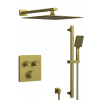 Sapho SMART SELECT sprchový set s termostatickou batériou, 2 výstupy, posuvný držiak sprchy, zlato mat RP042GB-02 Sapho SMART SELECT sprchový set s termostatickou batériou, 2 výstupy, posuvný držiak sprchy, zlato mat RP042GB-02