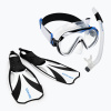 Šnorchlovací set Aqualung Compass čierno-biely SR4110109XL Šnorchlovací set Aqualung Compass čierno-biely SR4110109XL
