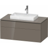 DURAVIT L-Cube závesná skrinka pod umývadlo na dosku, 2 zásuvky, 1020 x 550 x 482 mm, Flanel šedá vysoký lesk, LC4881089890000 DURAVIT L-Cube závesná skrinka pod umývadlo na dosku, 2 zásuvky, 1020 x 550 x 482 mm, Flanel šedá vysoký lesk, LC4881089890000