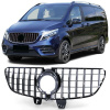 Predná maska chladiča čierna chrom pre Mercedes V Class W447 od 19 Predná maska chladiča čierna chrom pre Mercedes V Class W447 od 19
