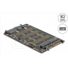Delock Převodník z SSD M.2 Key M NVMe na U.2 a z SSD M.2 Key B SATA na SATA Delock Převodník z SSD M.2 Key M NVMe na U.2 a z SSD M.2 Key B SATA na SATA