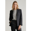 SAKO GANT SLIM STRETCH LINEN BLAZER BLACK SAKO GANT SLIM STRETCH LINEN BLAZER BLACK