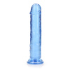 RealRock Crystal Clear Realistic 8″ modré dildo s prísavkou 22 x 4 cm RealRock Crystal Clear Realistic 8″ modré dildo s prísavkou 22 x 4 cm