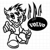 samolepka VOLVO 736, Vnútorné / na okno, 48 x 50 cm - 1 ks samolepka VOLVO 736, Vnútorné / na okno, 48 x 50 cm - 1 ks