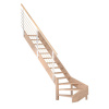 StarWood Schody Mykonos Pro dubové ľavé 80cm otvorené dizajn.drev.zábradlie StarWood Schody Mykonos Pro dubové ľavé 80cm otvorené dizajn.drev.zábradlie