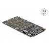 Delock Převodník M.2 Key M NVMe SSD na SFF-8654 a M.2 Key B SATA SSD na SATA Delock Převodník M.2 Key M NVMe SSD na SFF-8654 a M.2 Key B SATA SSD na SATA