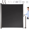 Bočná terasová markíza LUARO rolovací paraván 160 x 300 cm sivý Bočná terasová markíza LUARO rolovací paraván 160 x 300 cm sivý