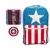 Batoh Loungefly Marvel Captain America s odznáčkem (45 cm) Batoh Loungefly Marvel Captain America s odznáčkem (45 cm)