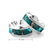 Manumi Štrasová rondelka 6mm strieborná Blue Zircon - 20 ks Manumi Štrasová rondelka 6mm strieborná Blue Zircon - 20 ks