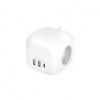 Solight PP145C prodlužovací přívod, 3z + USB A+C rychlonabíječka, bílý Solight PP145C prodlužovací přívod, 3z + USB A+C rychlonabíječka, bílý